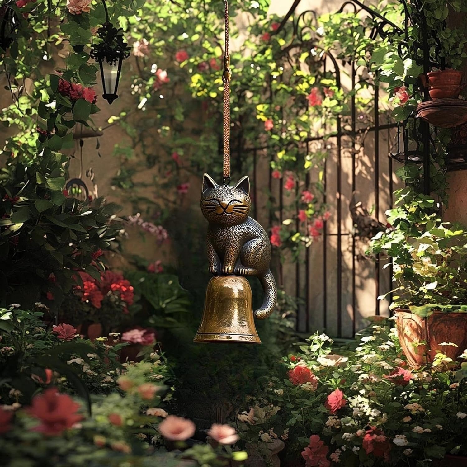 🔥Last Day 57% OFF🔥Handmade Retro Cat Wind Chime