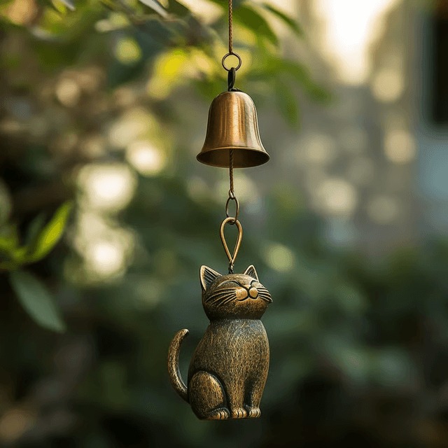 🔥Last Day 57% OFF🔥Handmade Retro Cat Wind Chime