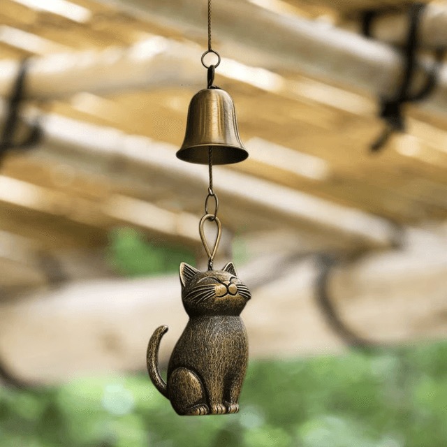 🔥Last Day 57% OFF🔥Handmade Retro Cat Wind Chime