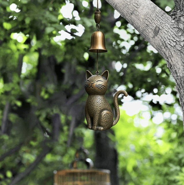 🔥Last Day 57% OFF🔥Handmade Retro Cat Wind Chime