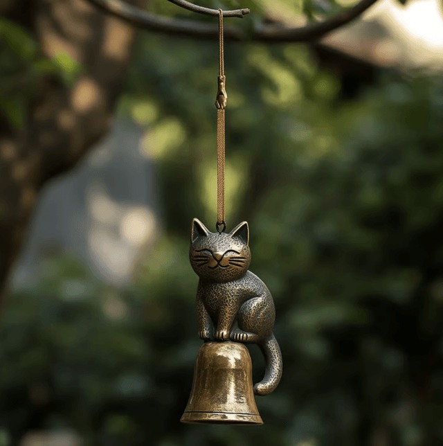 🔥Last Day 57% OFF🔥Handmade Retro Cat Wind Chime